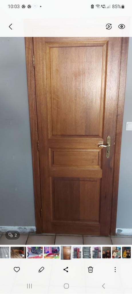 A vendre 5 portes en meranti, Enlèvement