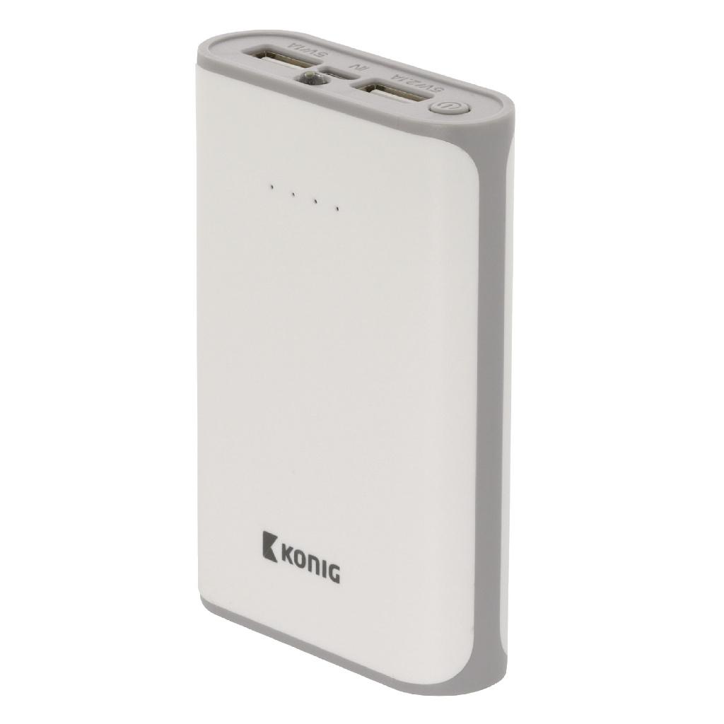 König Powerbank 15000 mAh USB – Externe batterij, Ophalen of Verzenden, Nieuw, König