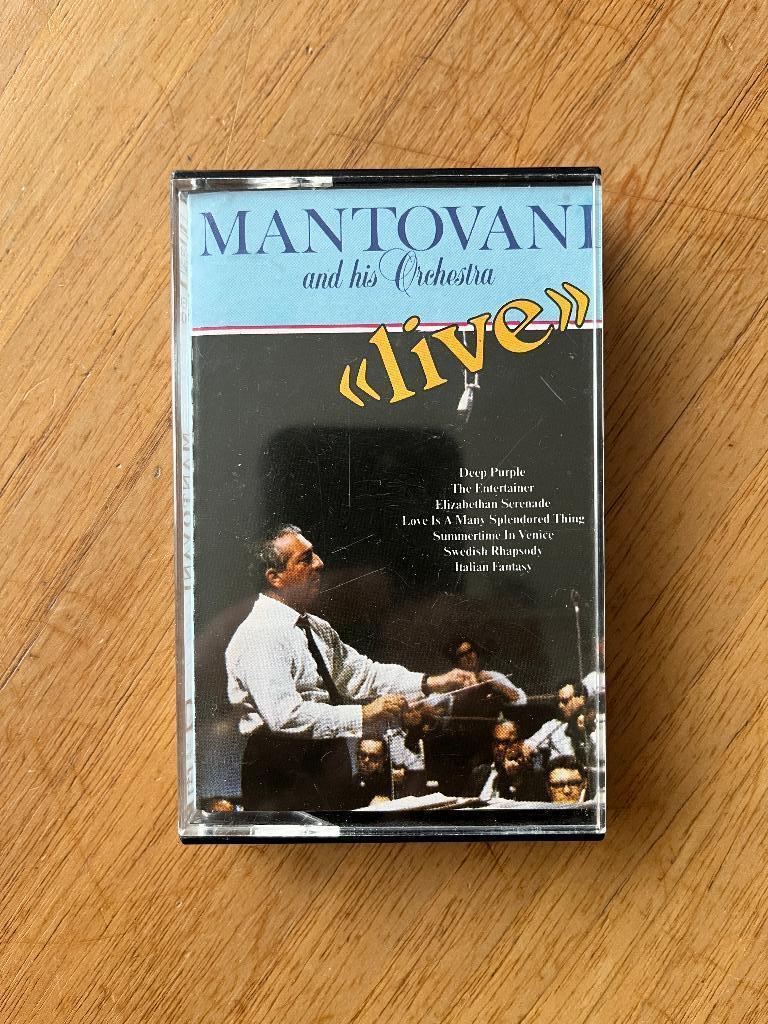 cassette Mantovani and his orchestra - Live, Cd's en Dvd's, Cassettebandjes, Ophalen of Verzenden, Zo goed als nieuw, Klassiek
