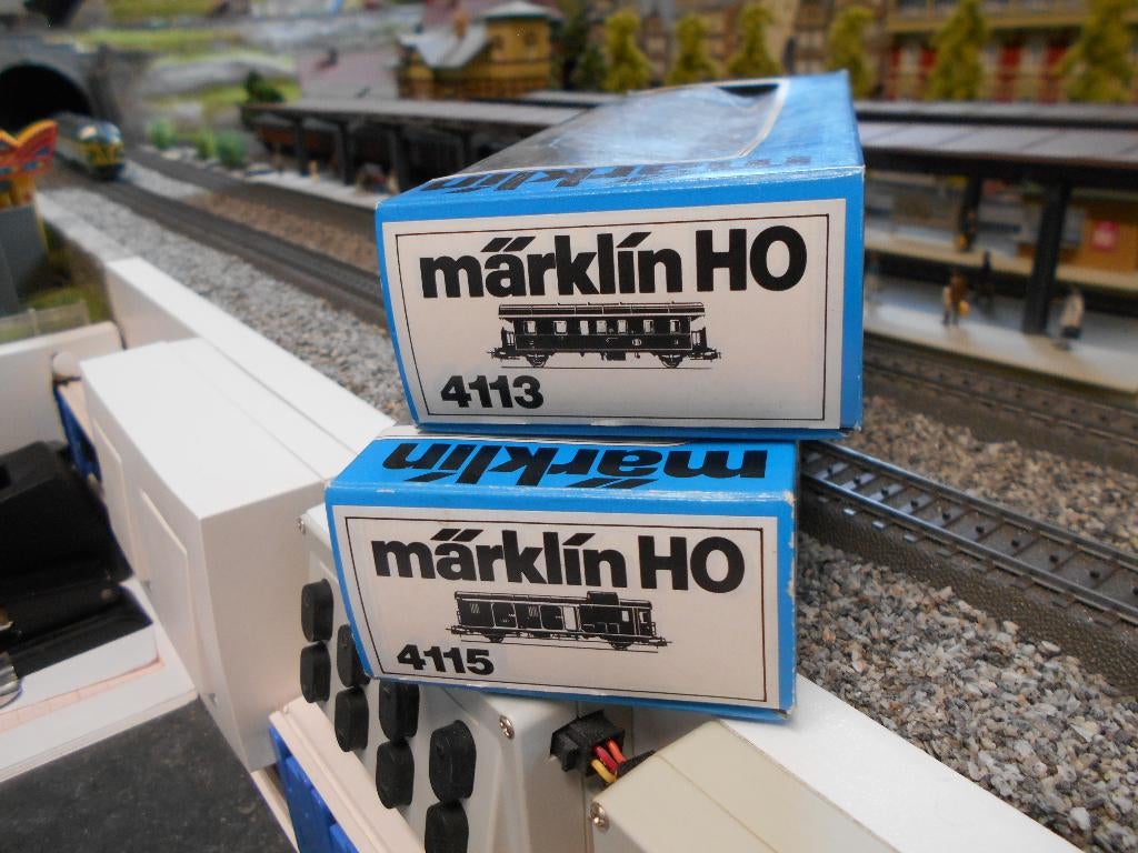marklin H0 set NMBS wagons 4113 + 4115, Enlèvement ou Envoi, Courant alternatif, Wagon, Comme neuf