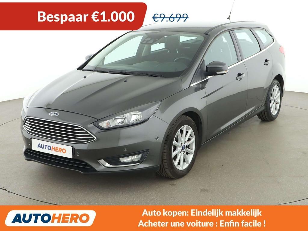 Ford Focus 1.0 EcoBoost Titanium, Autos, Focus, Argent ou Gris, 998 cm³, 110 g/km