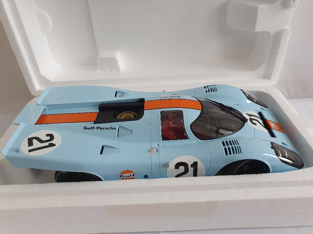Porsche 917K 24h LeMans 1970 Gulf Minichamps 1:12, Hobby en Vrije tijd, Ophalen of Verzenden, Nieuw, 1:9 t/m 1:12, Auto