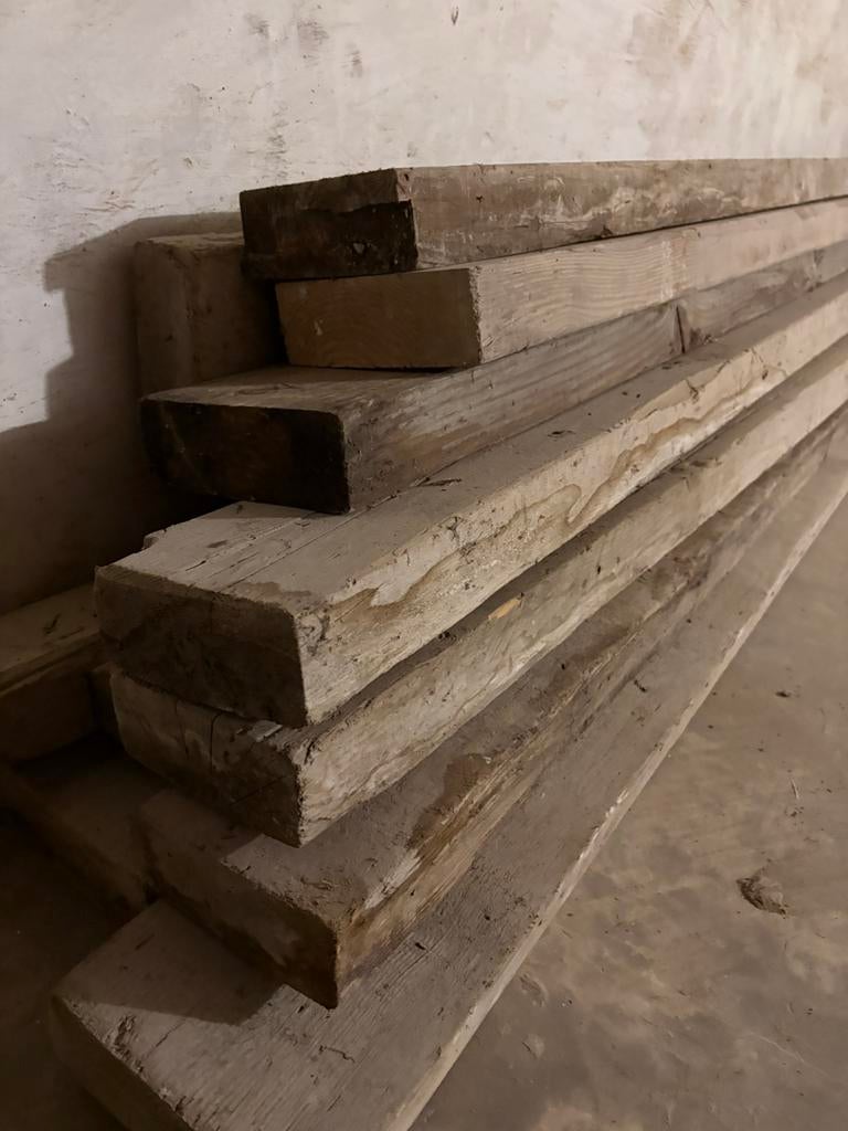 Baddings, houten balken, 50 mm ou plus, 250 à 300 cm, Enlèvement, Utilisé