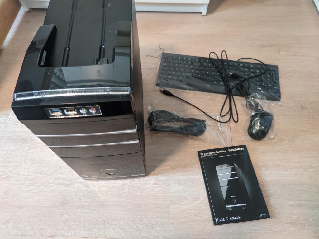 Ordinateur (tour + clavier + souris) 1TB 16GB - MEDION AKOYA, Informatique & Logiciels, HDD, Medion, Utilisé, 1 TB