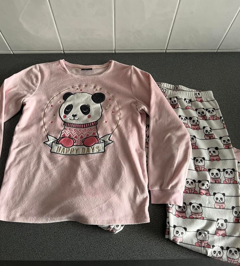 Zachte pyjama panda - maat 158, Ophalen of Verzenden, C&A, Meisje, Nacht- of Onderkleding