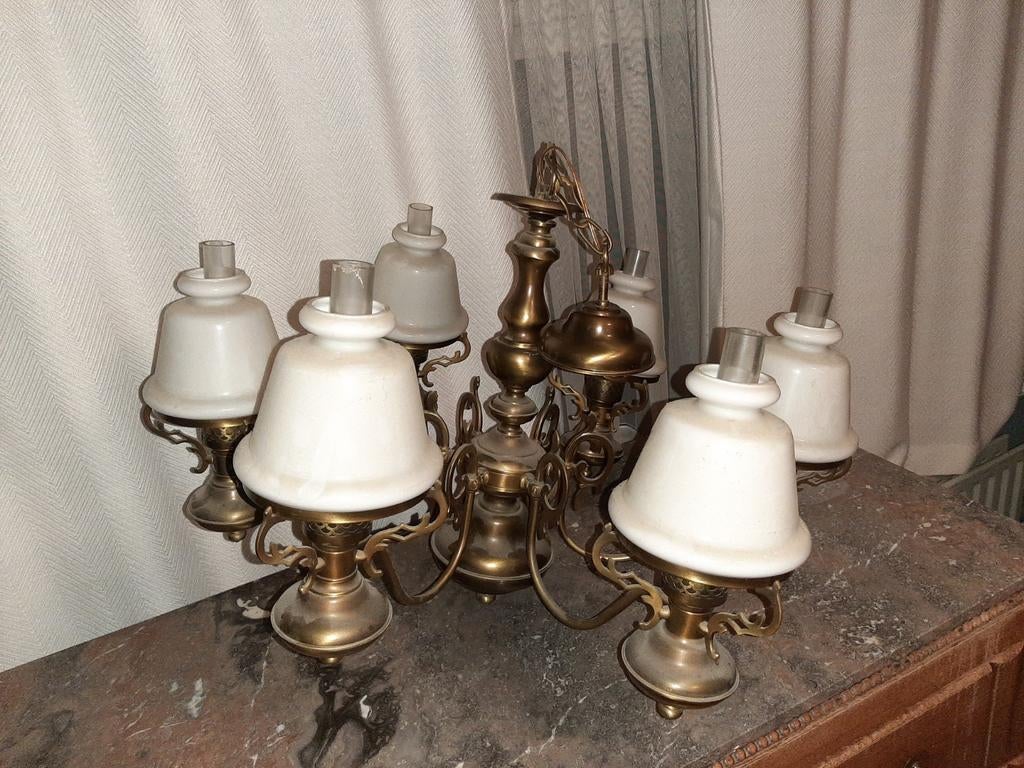 Mooie oude luster, Antiek en Kunst, Ophalen