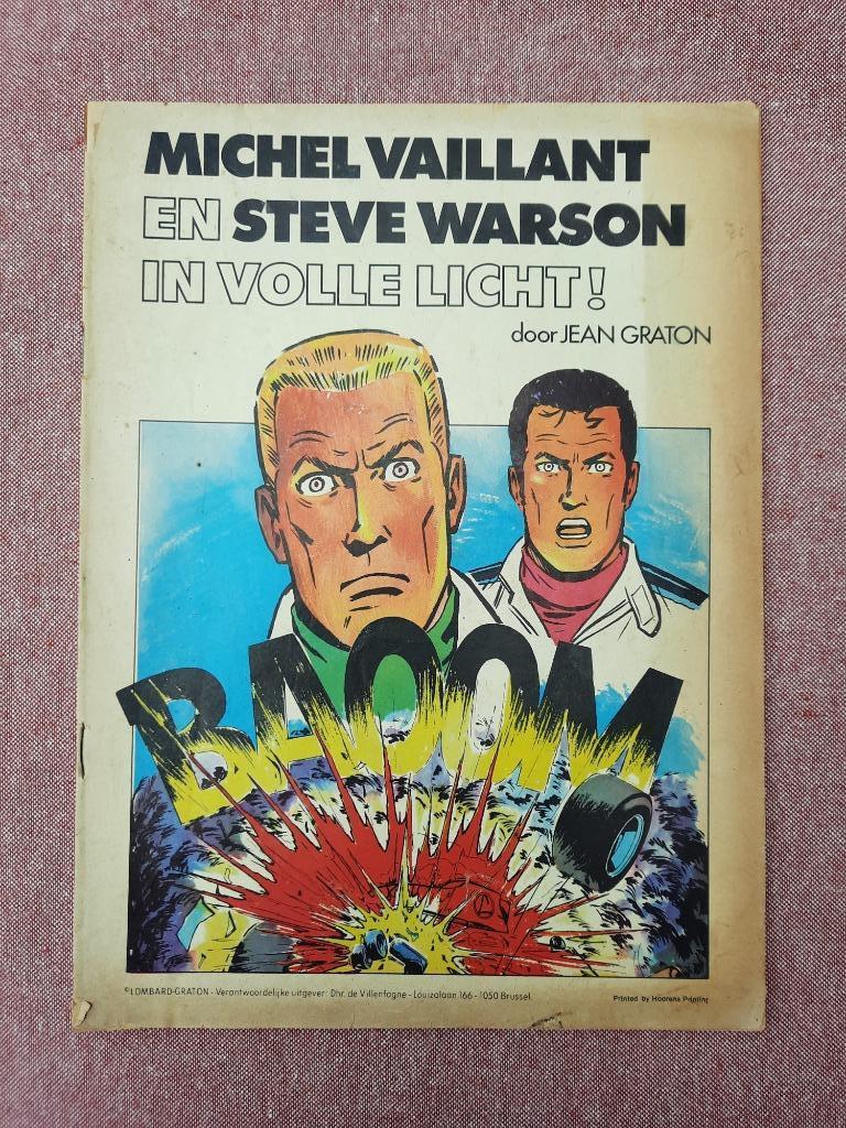 Michel Vaillant en Steve Warson in volle licht, Gelezen, Jean Graton, Eén stripboek, Ophalen of Verzenden
