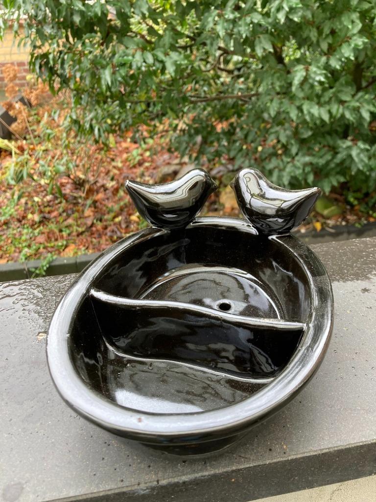 VOEDER DRINKSCHAAL KERAMIEK OVAAL ZWART, Ophalen of Verzenden, Nieuw