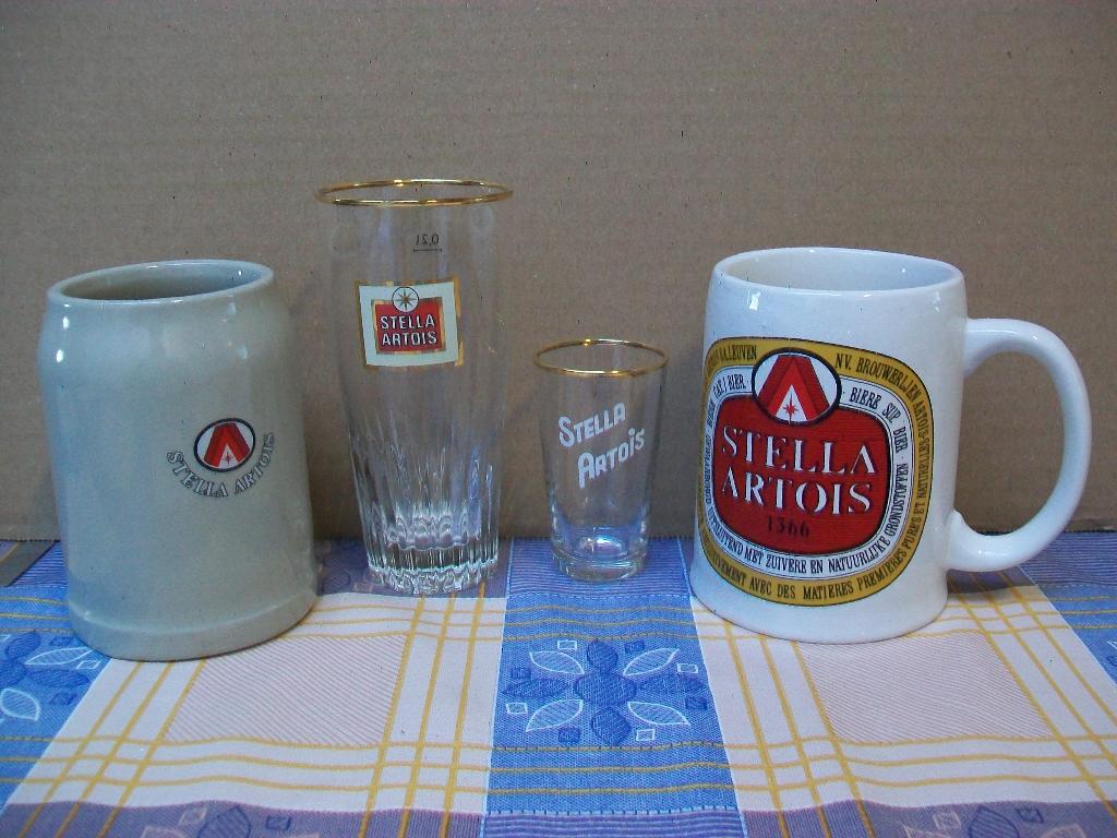 Stella Artois - Glas - Bierpot - Glazen - Bier  Bière Pils., Enlèvement ou Envoi, Utilisé, Verre ou Verres, Stella Artois