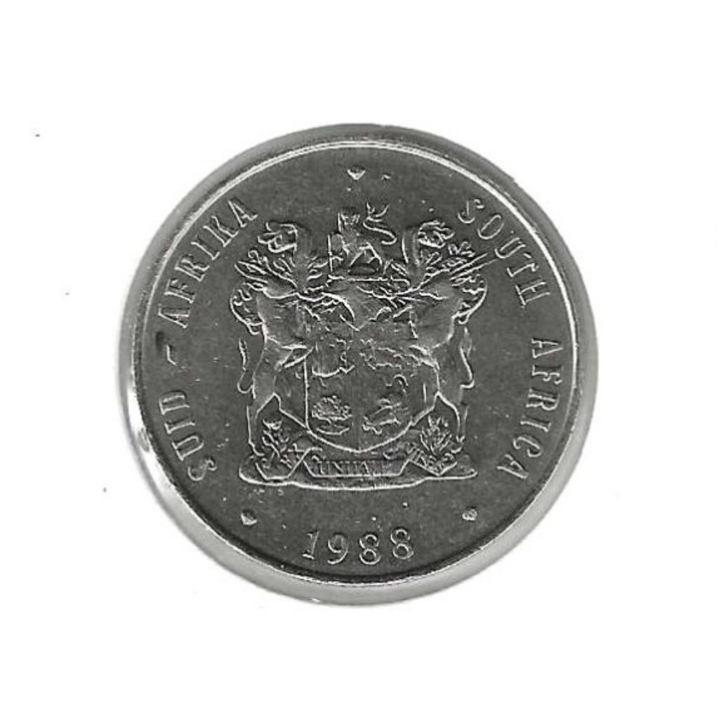 Zuid-Afrika, 1 Rand 1988., Ophalen of Verzenden, Zuid-Afrika, Losse munt