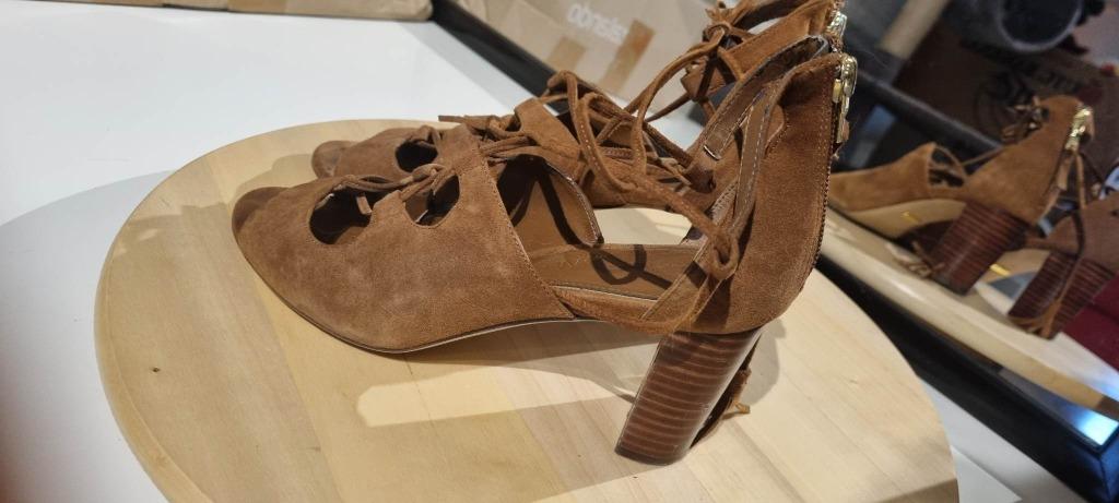 UTC) Chaussure en daim Ralph Lauren T7 ou 38, Escarpins, Comme neuf, Brun, Ralph Lauren