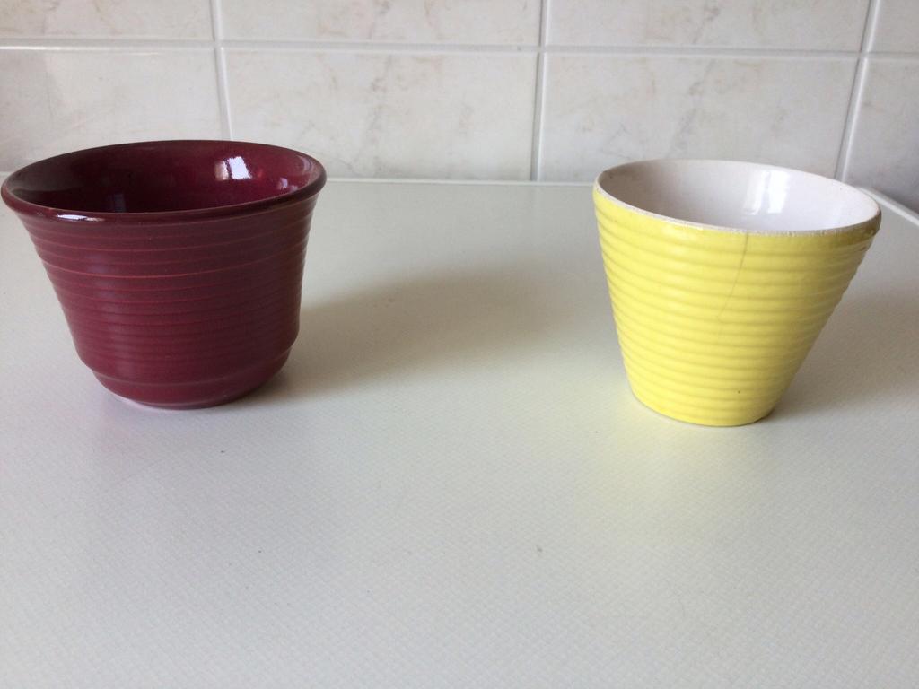 Twee bloempotten - cachepots, Enlèvement ou Envoi, Utilisé