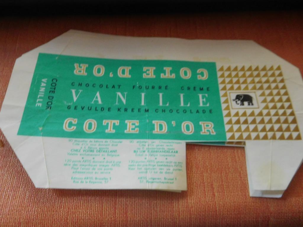 1 emballage Côte d'Or fourré vanille, Collections, Marques & Objets publicitaires, Enlèvement ou Envoi, Utilisé, Emballage