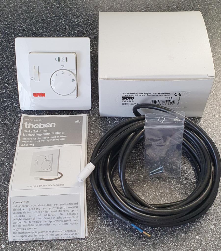Nieuwe Theben Thermostaat Ramses 751 (elektr. vloerverwarm), Bricolage & Construction, Thermostats, Neuf, Enlèvement