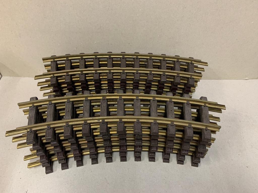 LGB Echelle G : 12 rails courbes 1100, très bon état., Enlèvement ou Envoi, Rails, LGB