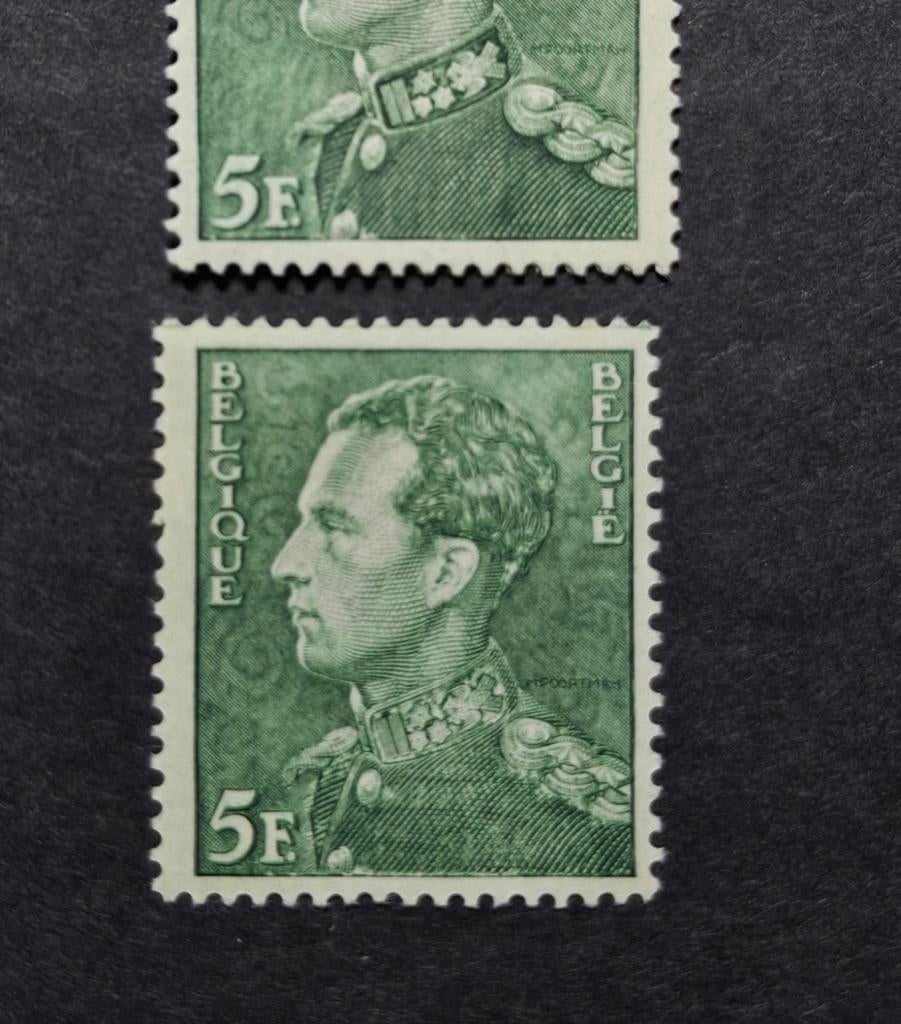 Nr 433-v**  (variëteit)
OBP 35 euro, Postzegels en Munten, Ophalen of Verzenden