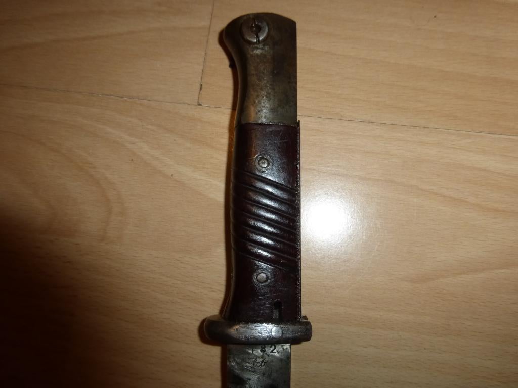 Baionnette Mauser 44 asw riveté ww2, Collections, Envoi, Armée de terre, Couteau ou Poignard