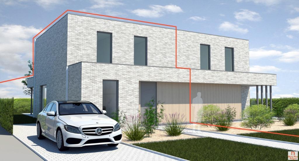 Halfopen BEN-woning in rustige woonstraat in Tervant (Paal), Immo, 200 tot 500 m², Twee onder één kap, 3 kamers, Paal