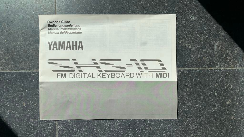 Handleiding Yamaha SHS-10, Ophalen of Verzenden, Gebruikt, Yamaha