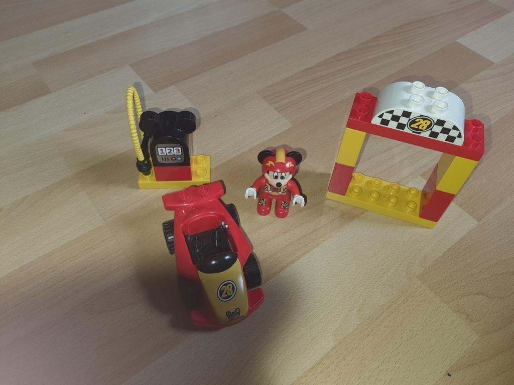 LEGO DUPLO Mickey's Racewagen - 10843, Ophalen of Verzenden, Zo goed als nieuw, Duplo