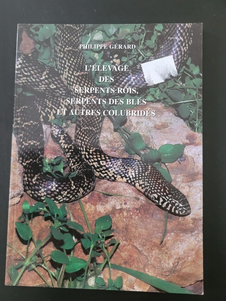 L'élevage des serpents rois, serpents des blés, colubridés, Enlèvement ou Envoi, Comme neuf