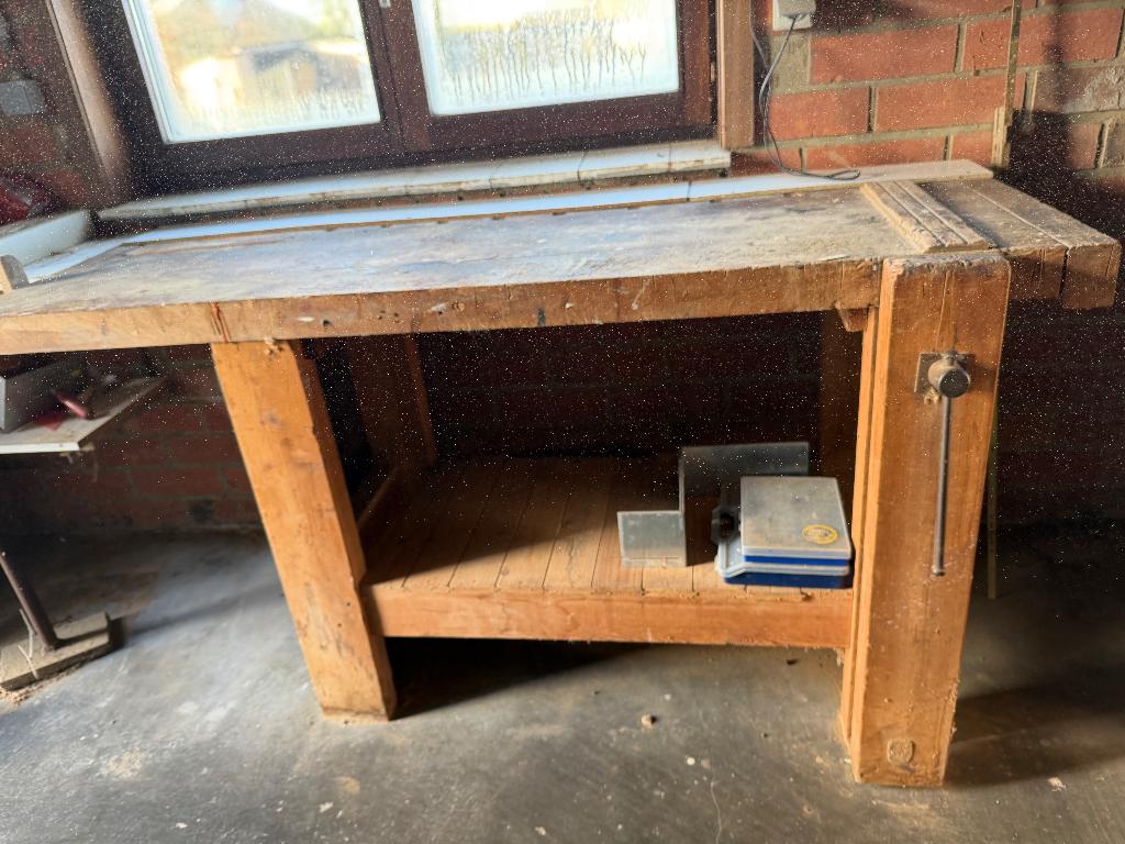 Houten werkbank, Doe-het-zelf en Bouw, Werkbanken, Ophalen, Gebruikt