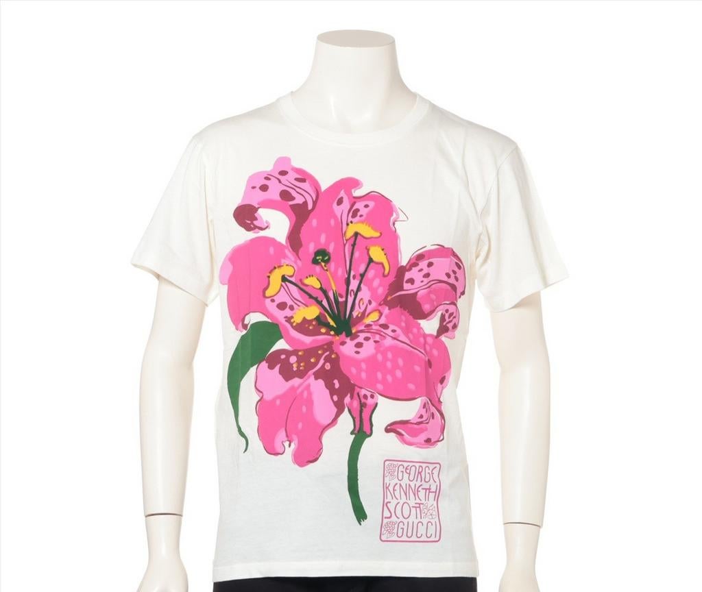 Gucci Ken Scott M T-shirt, Kleding | Heren, T-shirts, Wit, Zo goed als nieuw, Gucci, Verzenden