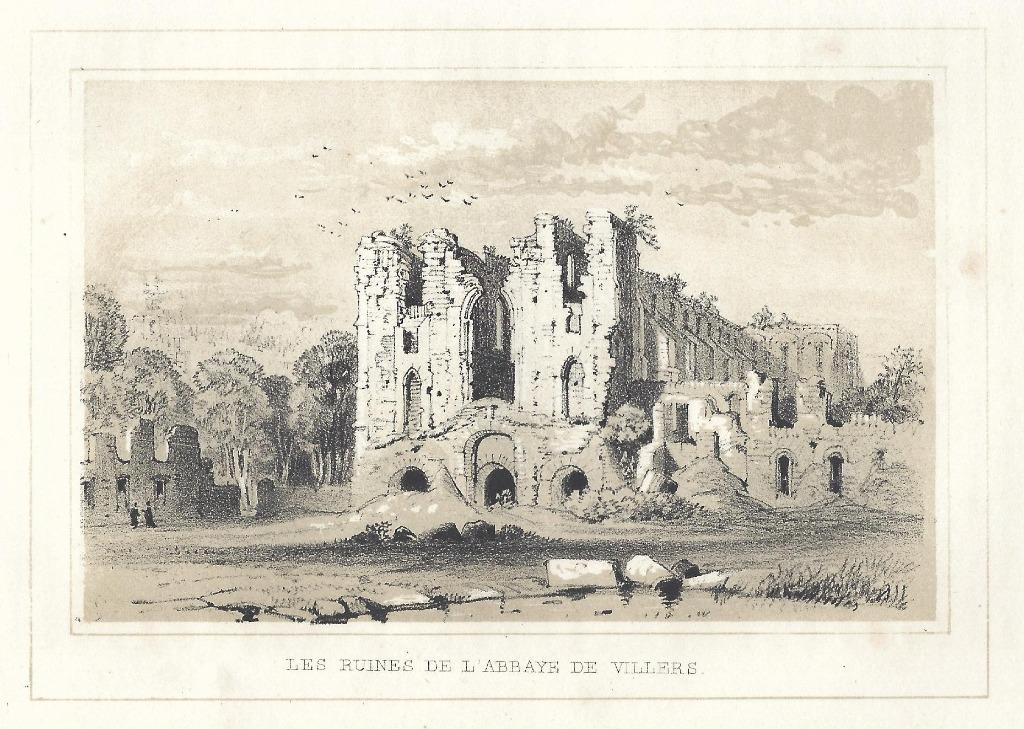 1844 - l'Abbaye de viller-la-ville / deuxième gravure, Envoi