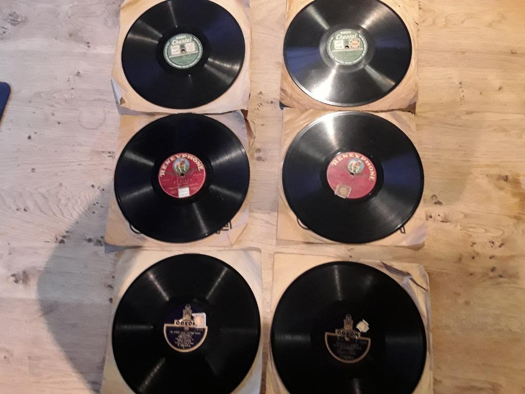 6 originele grammofoonplaten, Ophalen of Verzenden