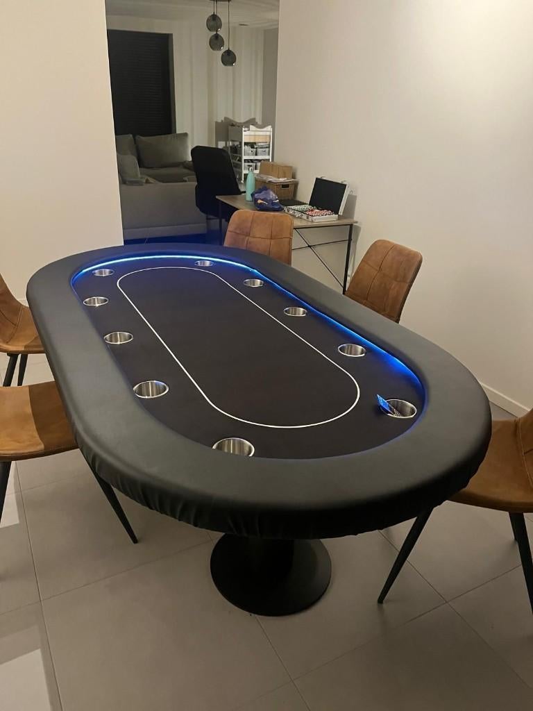 Pokertafel  (NIEUW), Hobby en Vrije tijd, Gezelschapsspellen | Kaartspellen, Nieuw, Vijf spelers of meer, Ophalen