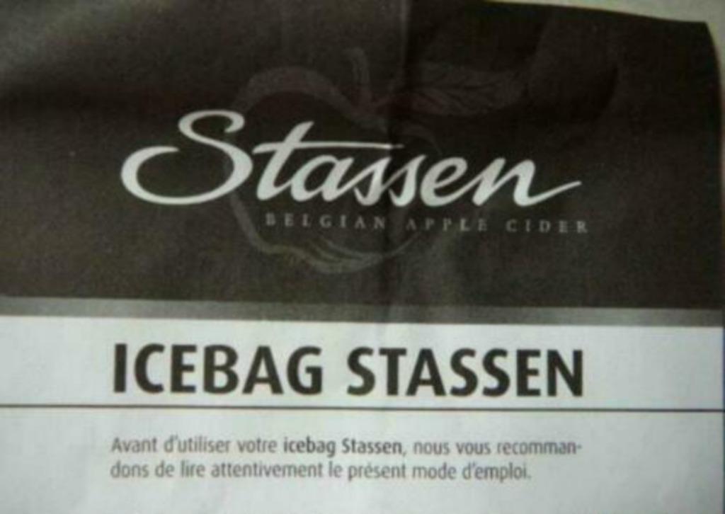 Sac à glace Refroidisseur de bouteille Stassen, Maison & Meubles, Neuf, Enlèvement ou Envoi, Autres types, Autres matériaux