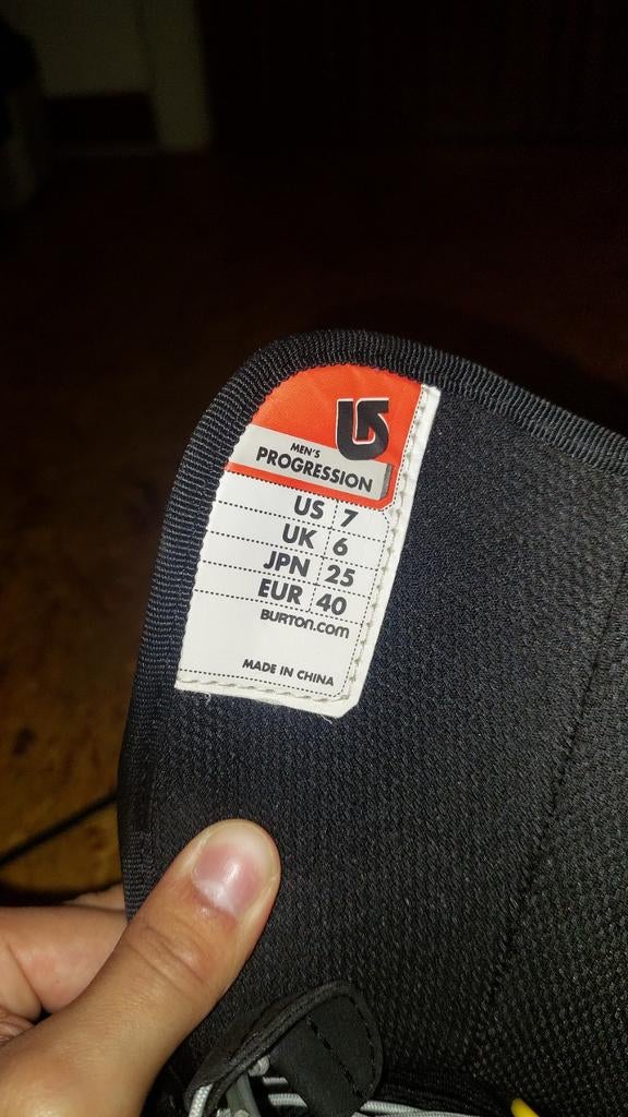 Burton progression snowboard boots maat 40, Enlèvement, Comme neuf, Bottes de neige