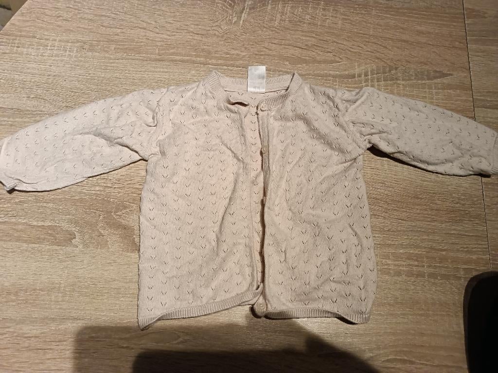 Vestje maat 74, Kinderen en Baby's, Babykleding | Maat 74, H&M, Ophalen of Verzenden, Zo goed als nieuw, Truitje of Vestje