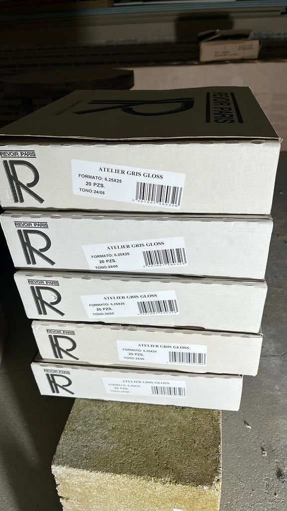 Revoir paris atelier gris gloss 6,25x25, Enlèvement, Comme neuf