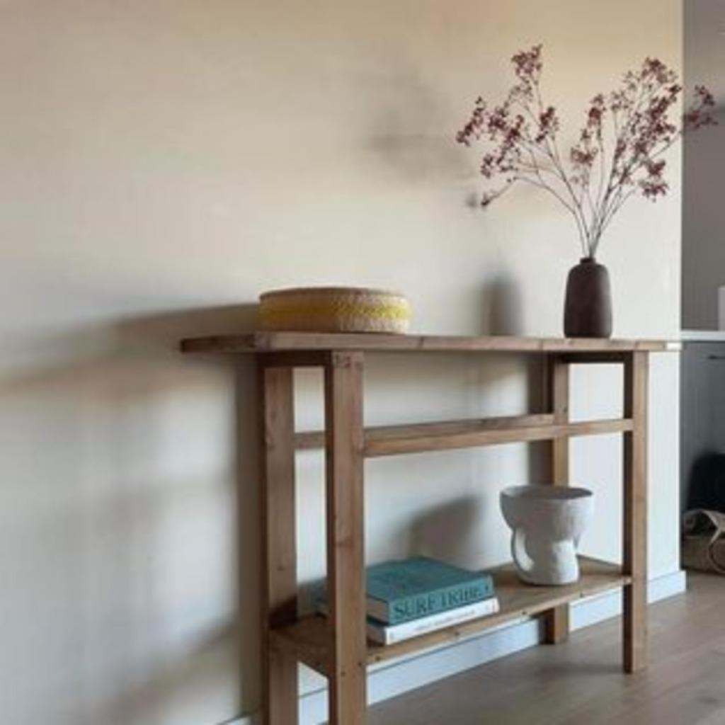 Hal/muurtafel op maat en model naar wens., Ophalen of Verzenden, Nieuw, Hout