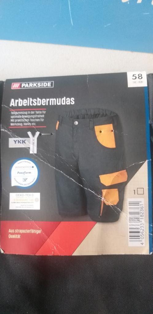Werkbroek/ korte broek / werkbermuda maat 58, Enlèvement, Neuf, Pantalon
