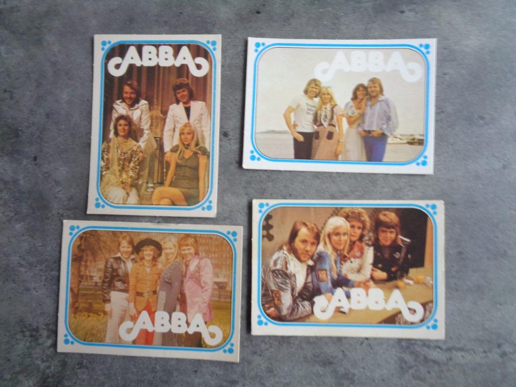 CARTES MONTY GUM ABBA 4X ANNO 1976, Envoi