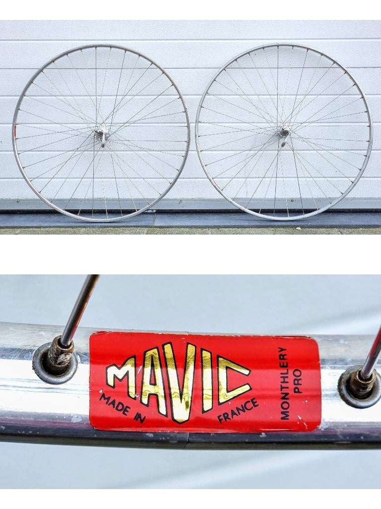 Mavic Monthlery Pro Vintage Tubular Track Wheelset, Fietsen en Brommers, Fietsonderdelen, Ophalen of Verzenden, Gebruikt