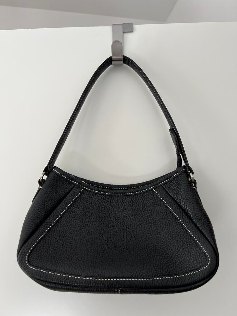 Sac à bandoulière Nobody en cuir noir, Enlèvement, Comme neuf