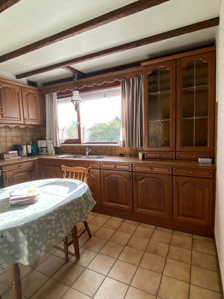 Keuken, Huis en Inrichting, Keuken | Complete keukens, Ophalen, Gebruikt, Bruin, Hoekkeuken