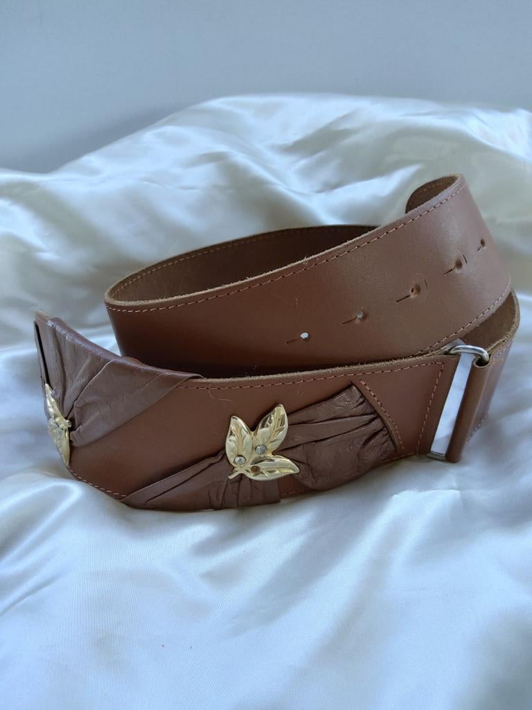 Leren heupriem., Kleding | Dames, Riemen en Ceinturen, Zo goed als nieuw, Heupriem, Ophalen of Verzenden