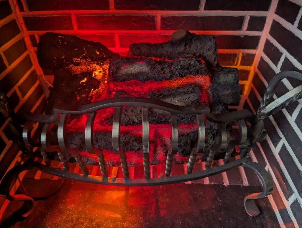 Vintage nep open haart, Huis en Inrichting, Kachels, Ophalen, Hout