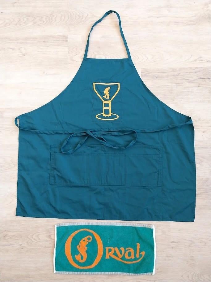 Nieuw ORVAL schort en baliemat, Verzamelen, Biermerken, Ophalen of Verzenden