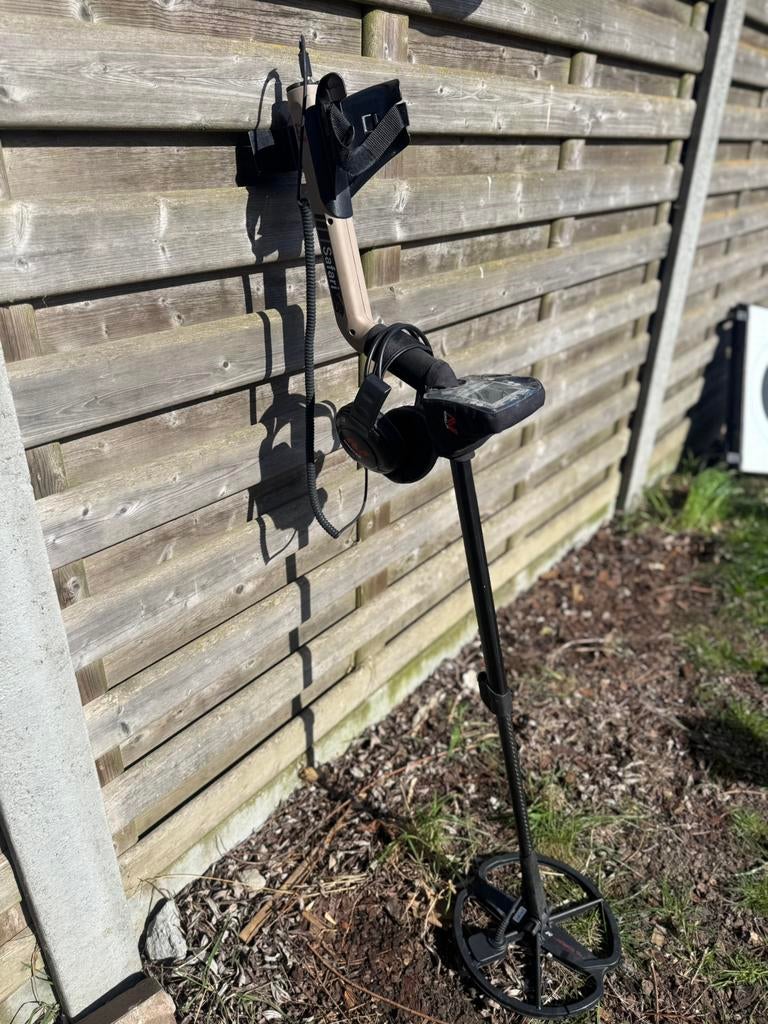 Minelab Safari metaaldetector + Nokta pinpointer te koop, Hobby en Vrije tijd, Ophalen, Gebruikt, Meer dan 30 cm, Minelab