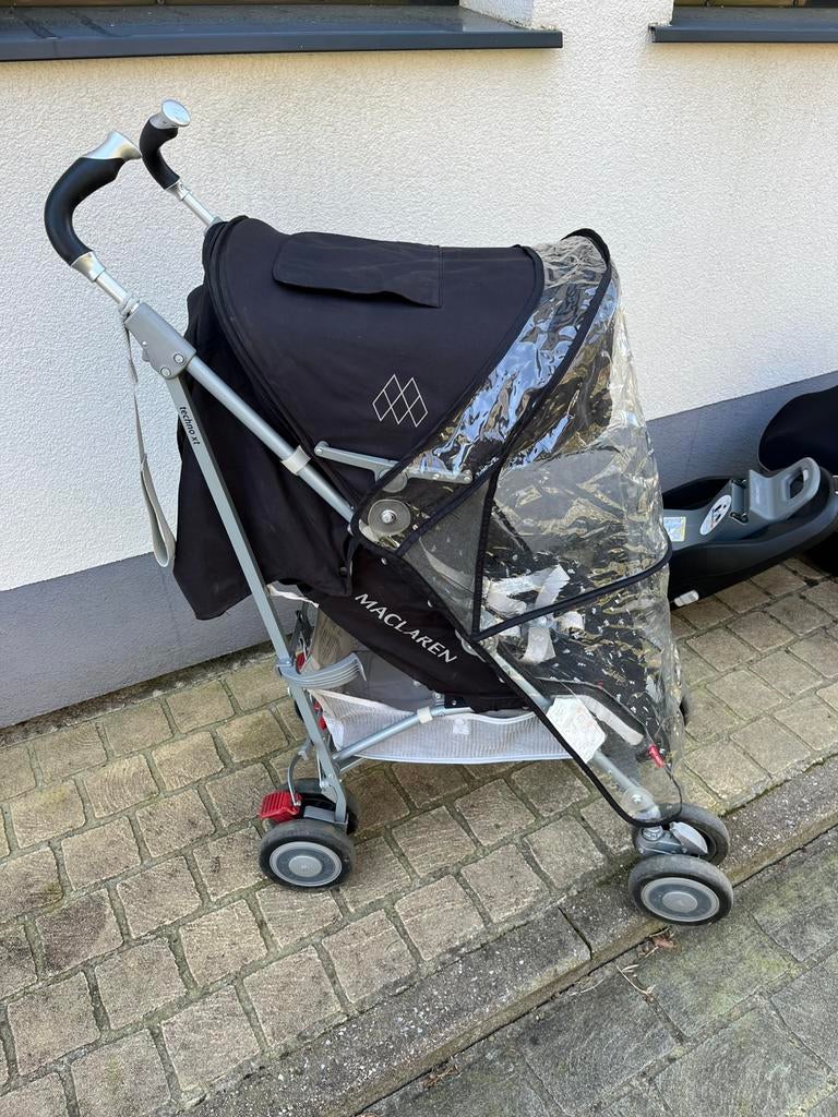 Poussette Techno XT Maclaren + Housse + Protection pluie, Enfants & Bébés, Enlèvement, Poussette