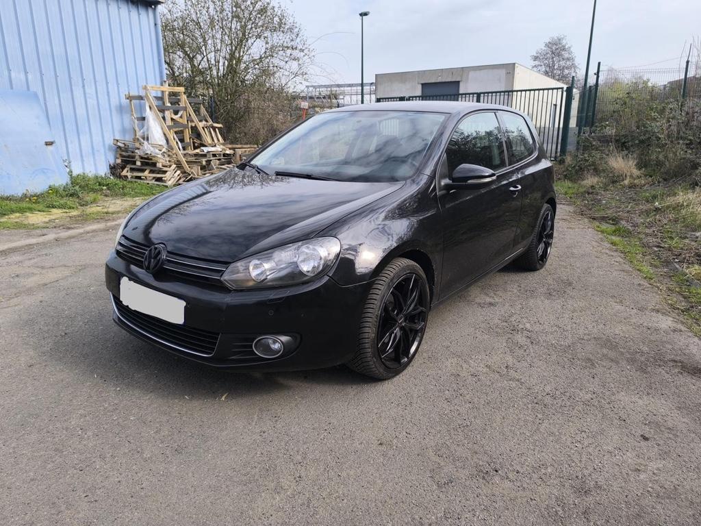 Vw Golf VI 2009, 1.4 TSI, 90 Kw, nouvelle distribution, Euro 5, Stof, 4 cilinders, Zwart