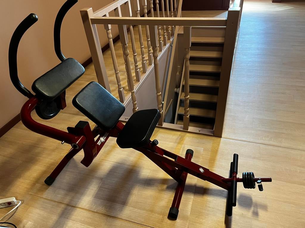 Fitnesstoestel buikspieren, onderrug,…, Sport en Fitness, Ophalen, Zo goed als nieuw