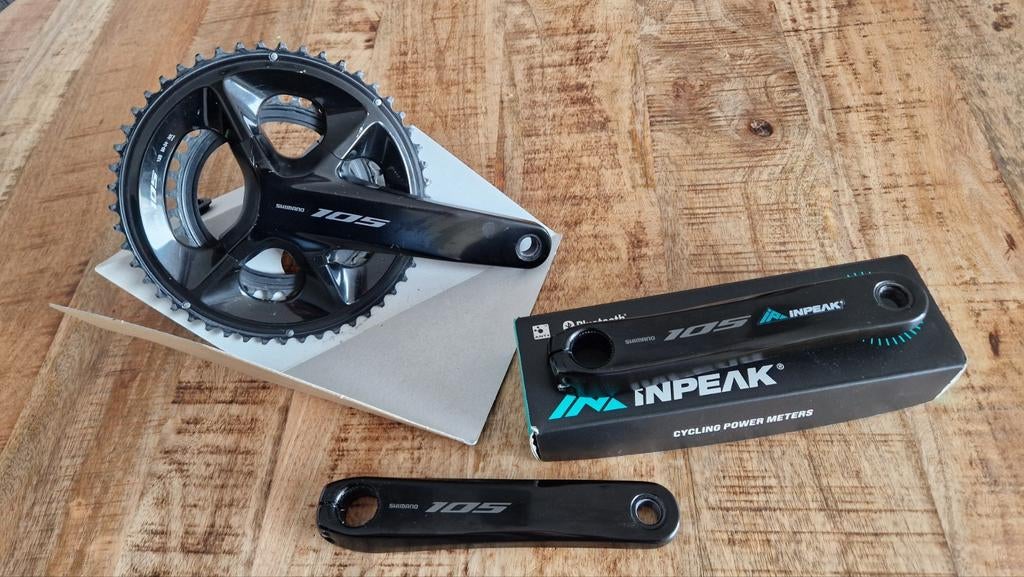 Powermeter + Crankstel Shimano 105 R7100 (50/34), Fietsen en Brommers, Verzenden, Draadloos, Zo goed als nieuw