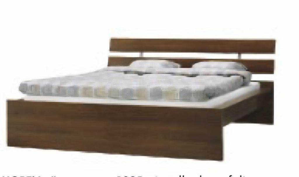 Lit ikea Hopen  brun foncé 180x200, Comme neuf, Brun, Enlèvement, 180 cm