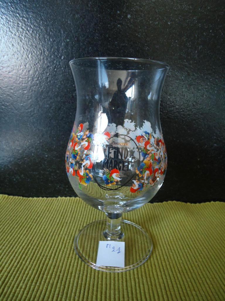 Br.d' Achouffe : Chouffe Find Marcel glas 33cl M21, Verzamelen, Biermerken, Ophalen of Verzenden, Nieuw, Glas of Glazen, Duvel